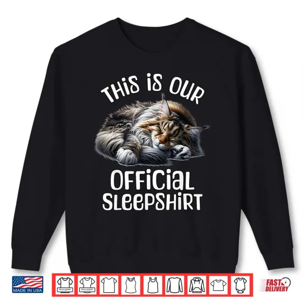 Sweatshirt Maine Coon Pajama For Cat Lover Maine Coon Shirt