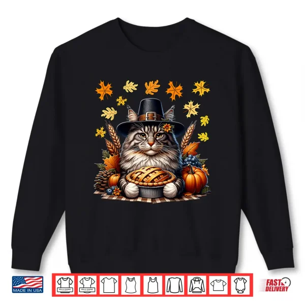 Sweatshirt Maine Coon Thanksgiving Maine Coon Cat Thanksgiving Shirt