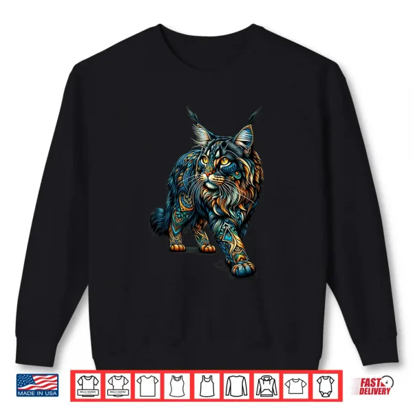 Sweatshirt Mandala Maine Coon Cat Maine Coons Shirt