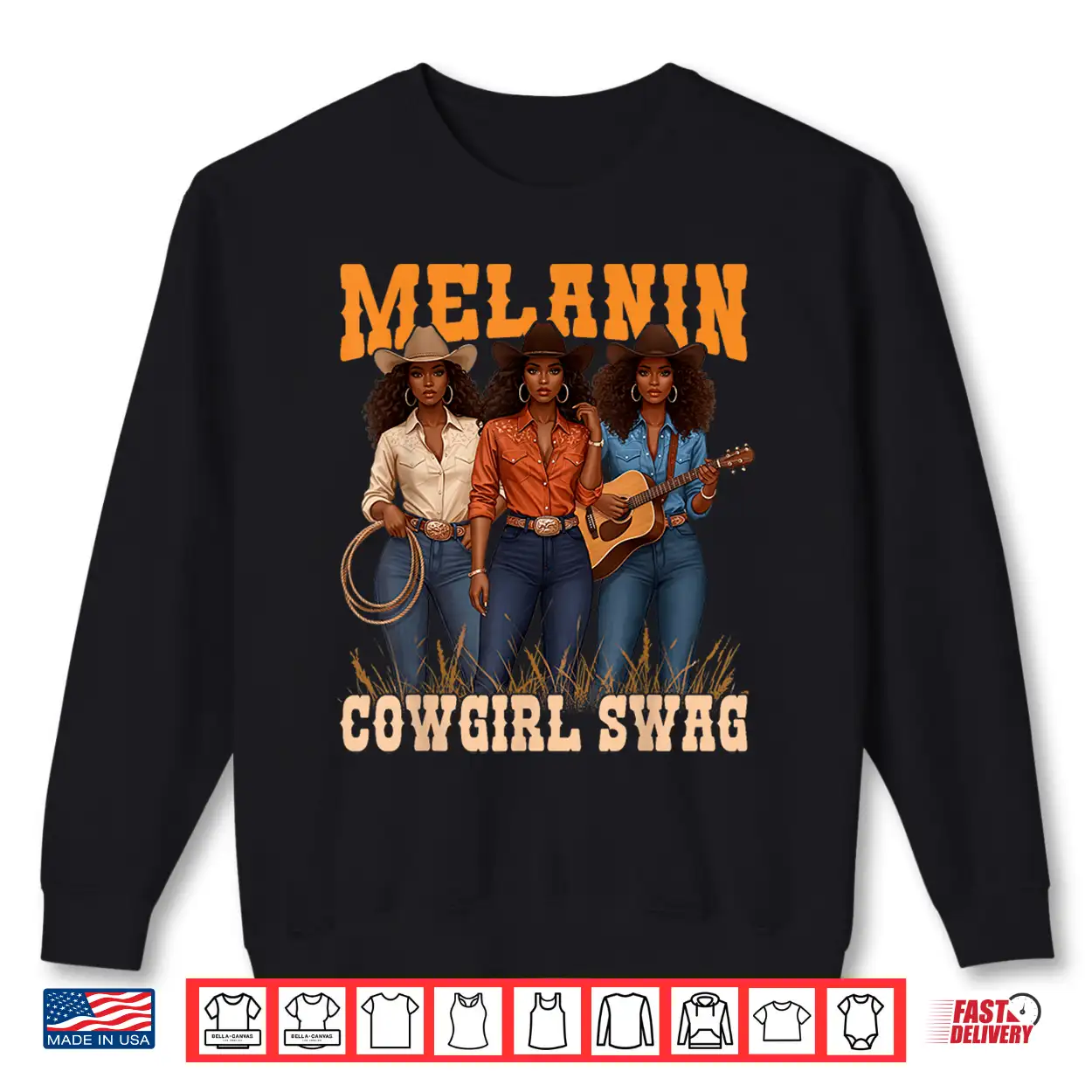 Melanin Cowgirl Swag Black History Africa Melanin Juneteenth Shirt Melanin Cowgirl Swag Black History Africa Melanin Juneteenth Shirt