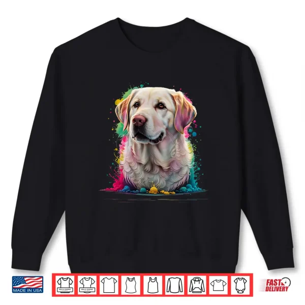 Sweatshirt Men Woman Colorful Watercolor Labrador Retriever Shirt