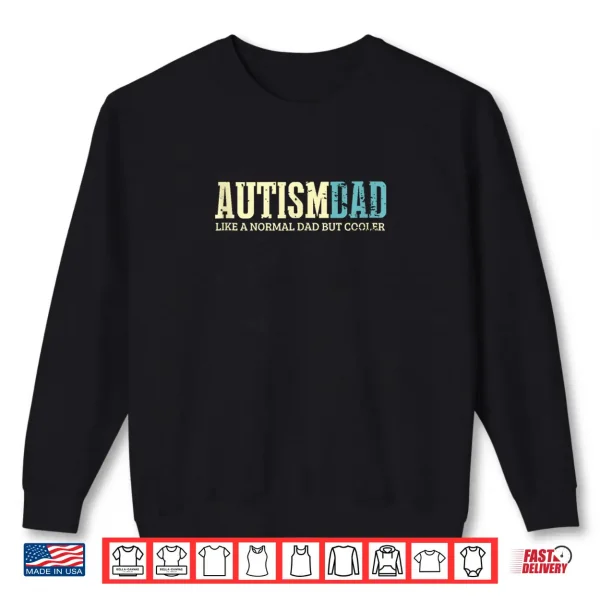 Sweatshirt Mens Autism Dad Cooler Retro Autism Awareness Daddy Shirt
