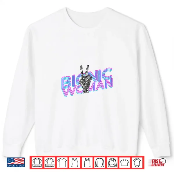 Mens Bionic Woman Funny Injury Accident Retro Vintage Performance Shirt 2 Sweatshirt Mens Bionic Woman Funny Injury Accident Retro Vintage Performance Shirt