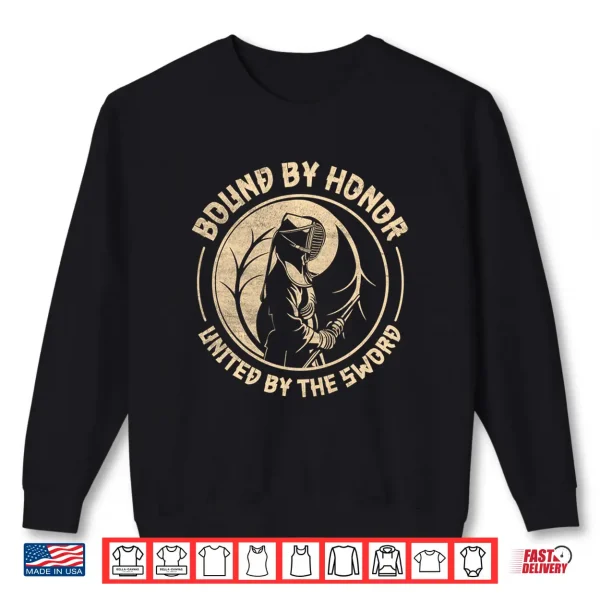 Sweatshirt Mens Bound By Honor United By The Sword Japanese Kendo Fighter Performance Shirt