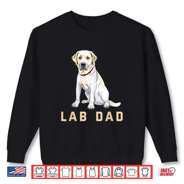 Sweatshirt Mens Lab Dad Yellow Labrador Retriever Shirt For Men Shirt