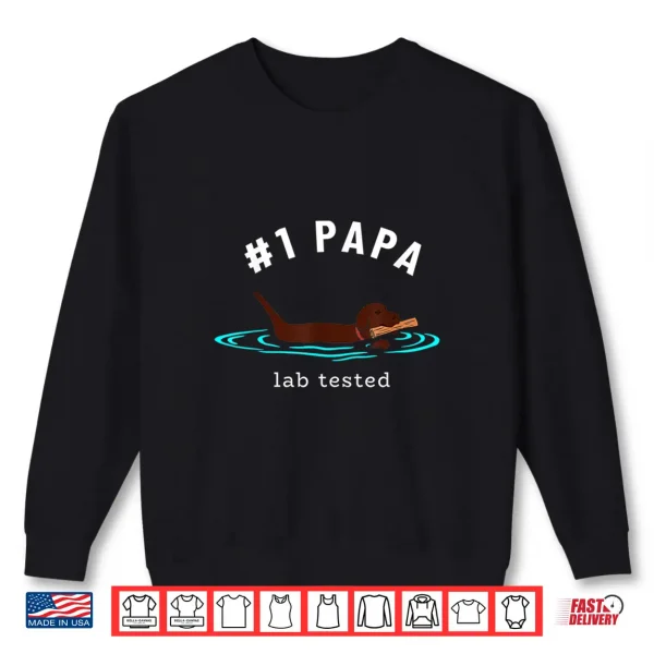 Sweatshirt Mens Lab Grandpa Chocolate Labrador Retriever Dog 1 Papa Shirt