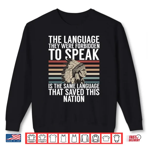 Mens The Language They Were Forbidden To Speak Saved The Nation Performance Shirt 2 Sweatshirt Mens The Language They were Forbidden to Speak Saved The Nation Performance Shirt