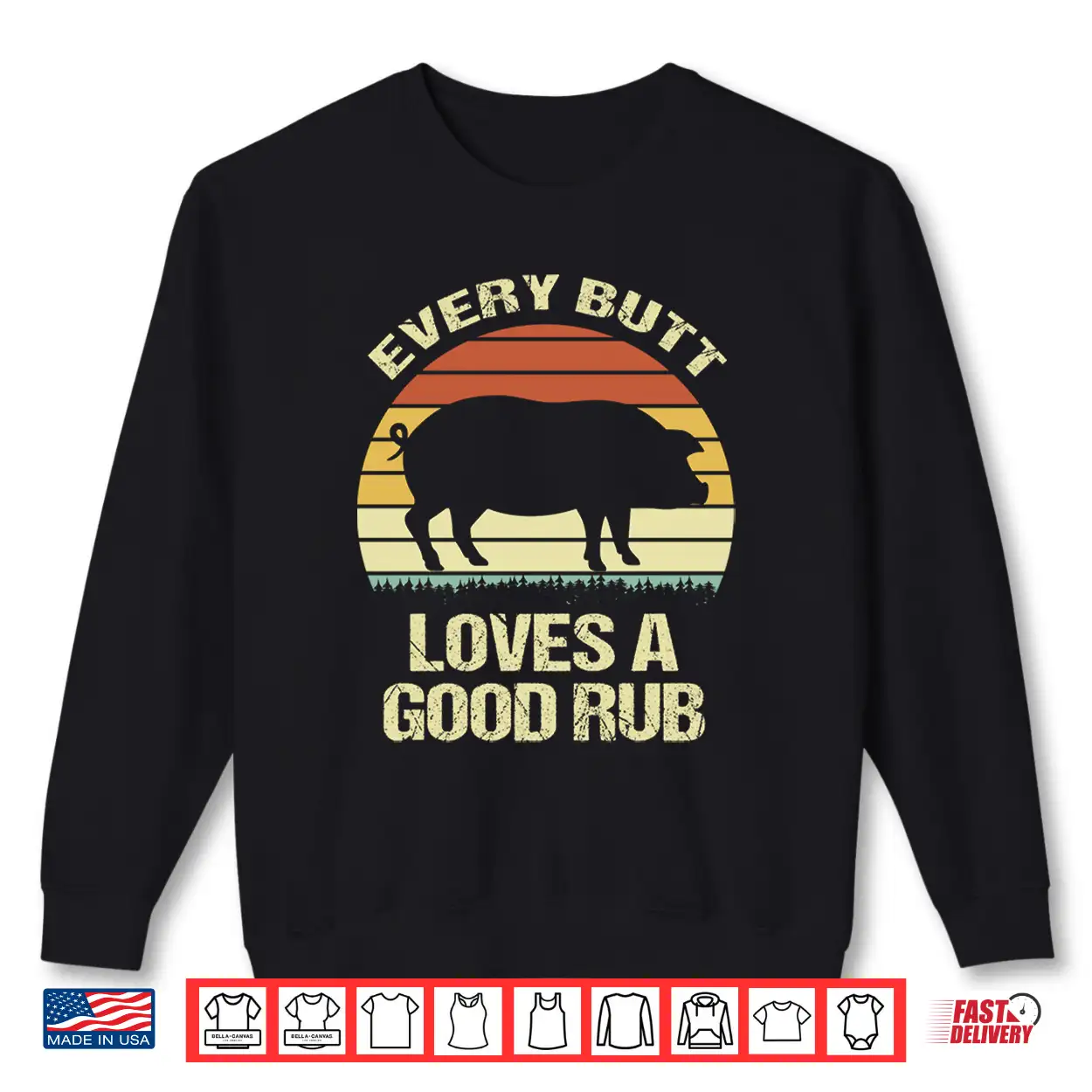 Mens Vintage Every Butt Loves A Good Rub Performance Shirt Mens Vintage Every Butt Loves A Good Rub Performance Shirt