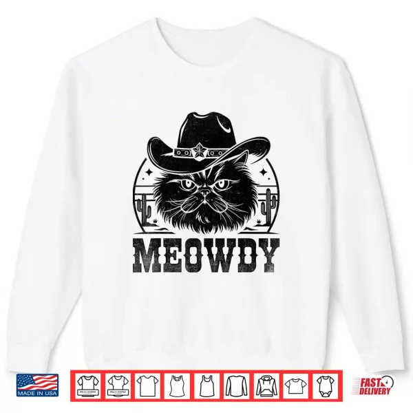 Sweatshirt Meowdy Cowboy Persian Cat Persian Longhair Shirt