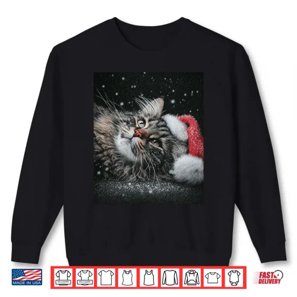 Sweatshirt Merry Christmas Maine Coon Cat Shirt