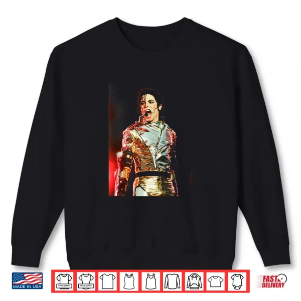 Sweatshirt Michael Jackson Live History World Tour Sheffield 1997 Shirt