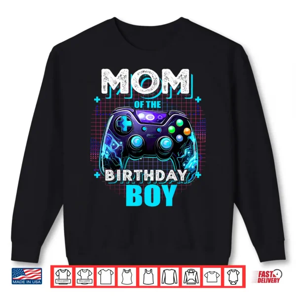 Mom Of The Birthday Boy Matching Video Game Birthday Party Shirt 2 Sweatshirt Mom of the Birthday Boy Matching Video Game Birthday Party Shirt