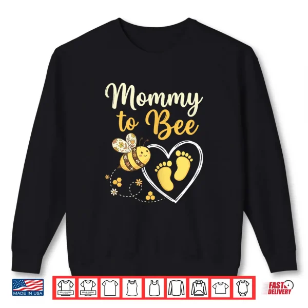 Sweatshirt Mommy to Bee Hearts Pregnancy Baby Shirt