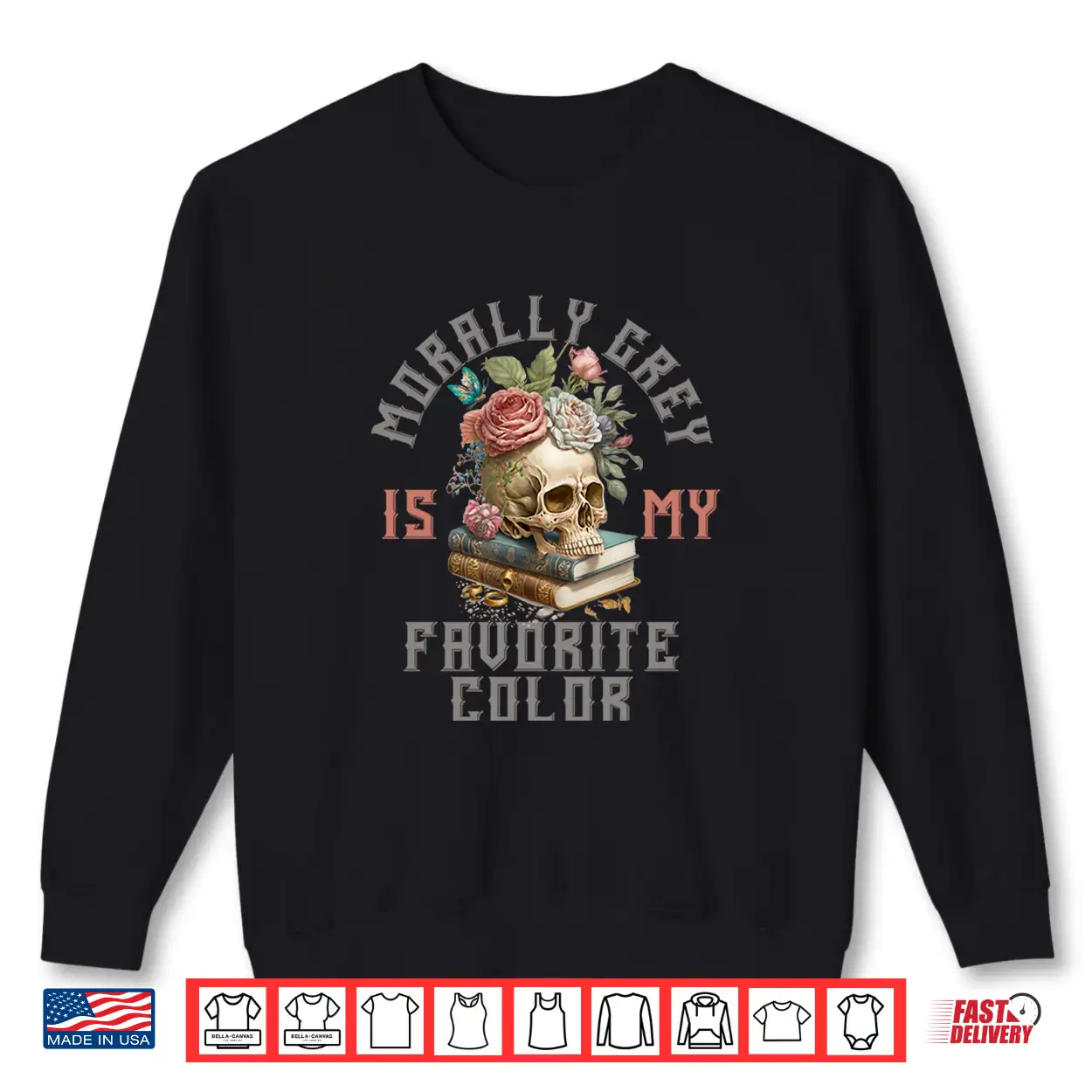 Morally Grey Is My Favorite Color Morally Grey Book Lover Comfort Colors Crop Top