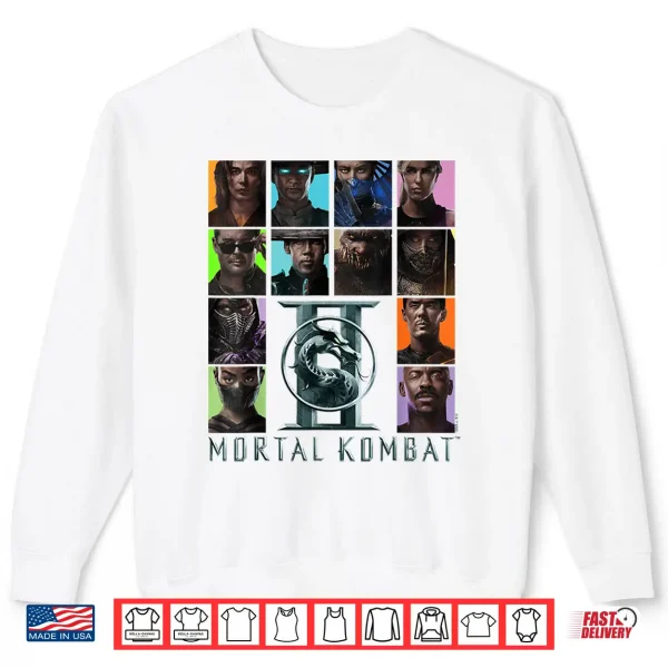 Sweatshirt Mortal Kombat 2 Character Squares Shirt