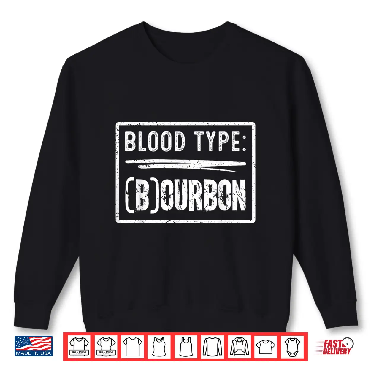 My Blood Type Is Bourbon Retro Funny Drinking Humor Shirt My Blood Type Is Bourbon Retro Funny Drinking Humor Shirt
