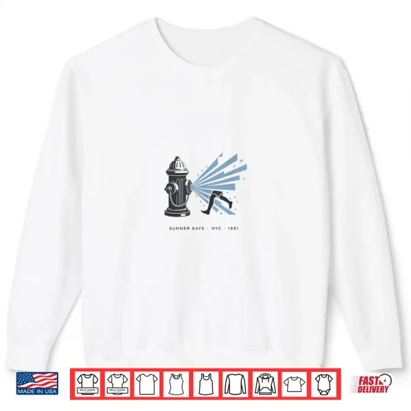 Sweatshirt NYC Fire Hydrant New York City Summer Design Shirt