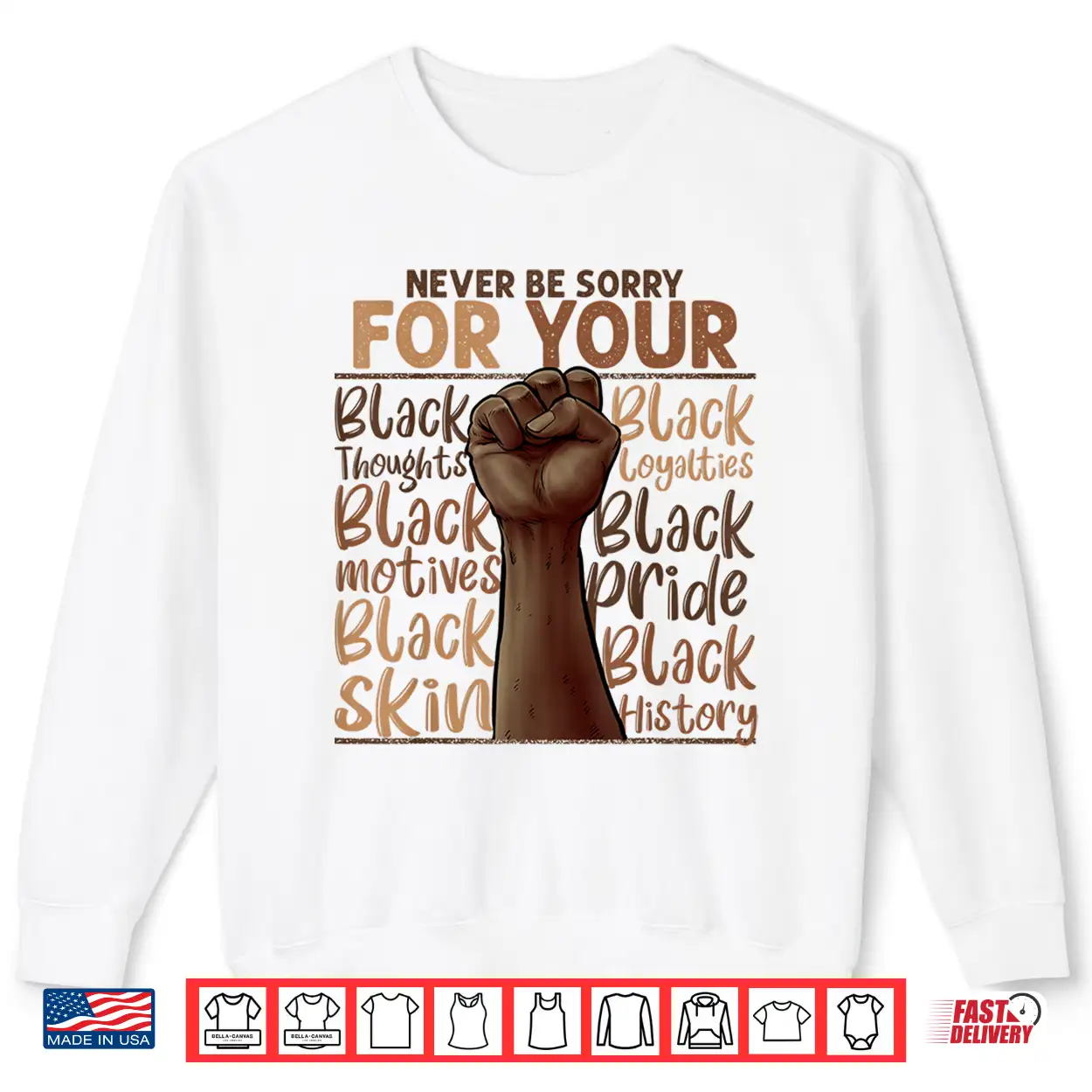 Never Be Sorry For Being Black History Juneteenth Gifts Shirt Never Be Sorry For Being Black History Juneteenth Gifts Shirt