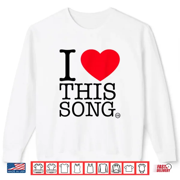 Sweatshirt Official Conan Gray I Heart This Song Shirt