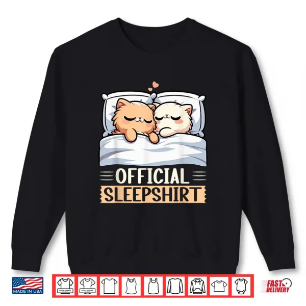 Sweatshirt Official Sleepshirt Funny Persian Cat Nap Pajamas Sleepwear Shirt