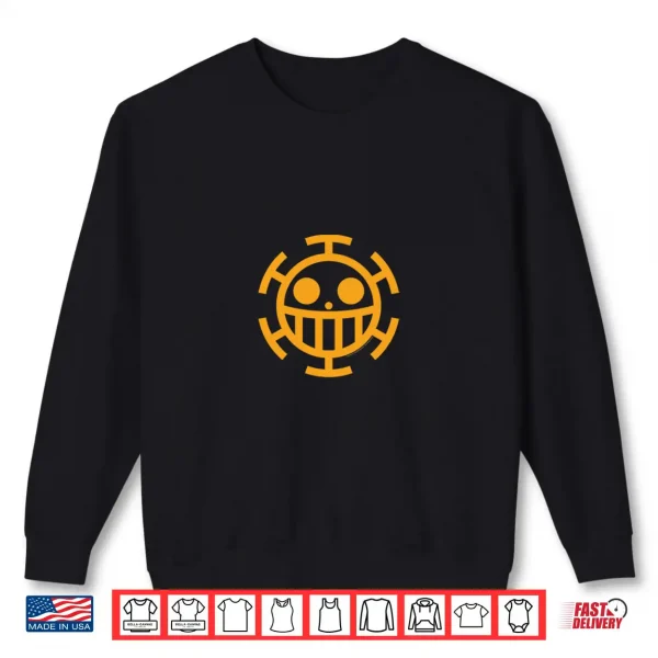 Sweatshirt One Piece Anime Trafalgar Law Icon Cosplay Premium Tri Blend Shirt