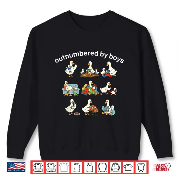 Sweatshirt Outnumbered by Boys Shirt