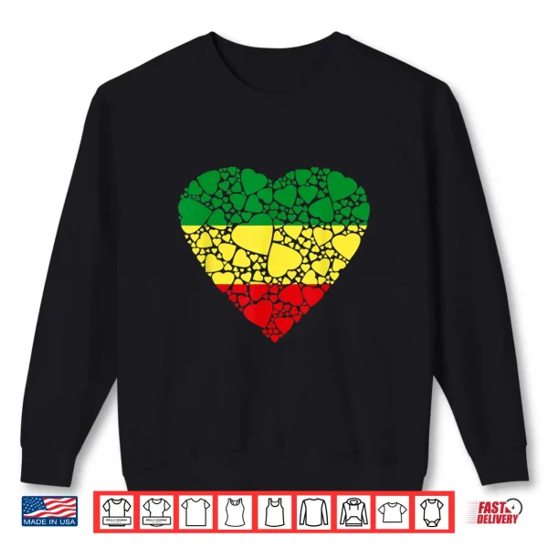 Sweatshirt Pan African flag colors Shirt