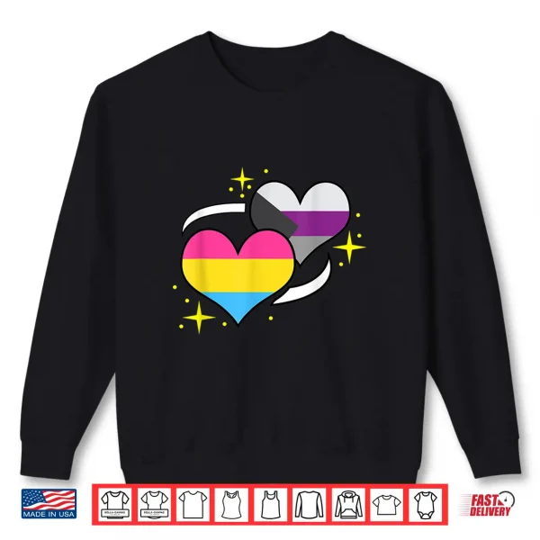 Pan Demisexual Flag Heart Panromantic Demisexual Shirt 2 Sweatshirt Pan Demisexual Flag Heart Panromantic Demisexual Shirt