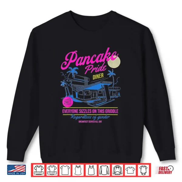 Sweatshirt Pancake Pride Pansexual Flag Subtle Pride Month Queer LGBT Shirt