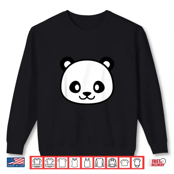 Sweatshirt Panda Happy fun graphic great for School Anime Japanese Gift Shirt