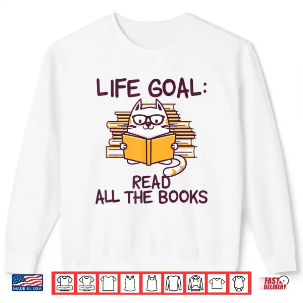 Sweatshirt Passionate Book Lover T Shirt Reading Fanatic Readers Dream