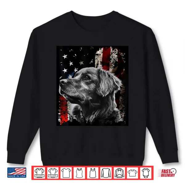 Sweatshirt Patriotic Golden Retriever Shirt Shirt Tshirt Tee Gift Shirt
