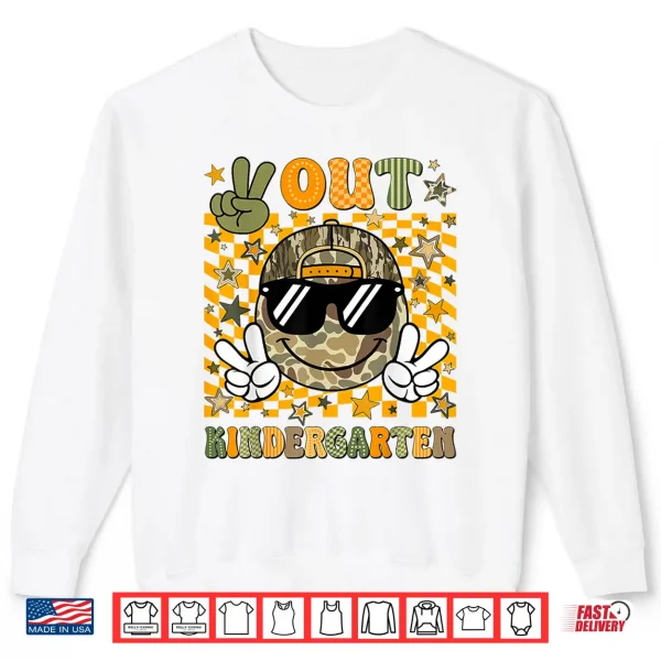 Sweatshirt Peace Out Kindergarten Camo Last Day Graduation Shirt