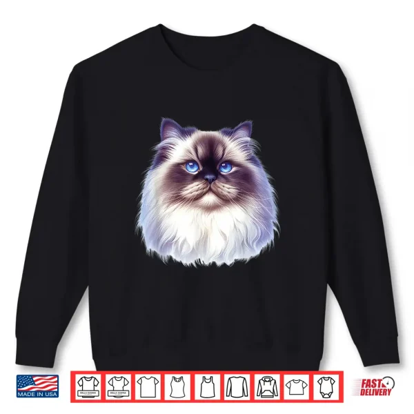 Sweatshirt Persian Cat Portrait Kitten Shirt