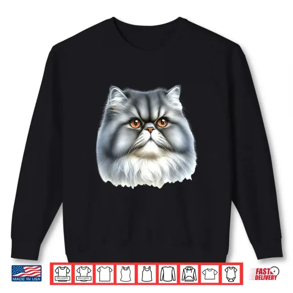 Sweatshirt Persian Cat Portrait Shirt