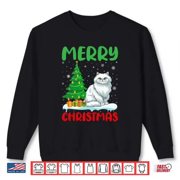 Sweatshirt Persian Cat Tree Xmas Sweater Men Women Ugly Christmas Shirt