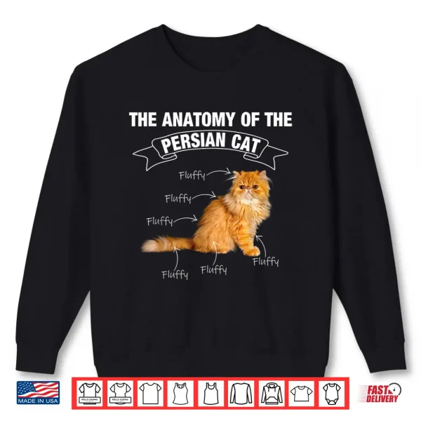Sweatshirt Persian cat Persian cats anatomy Shirt
