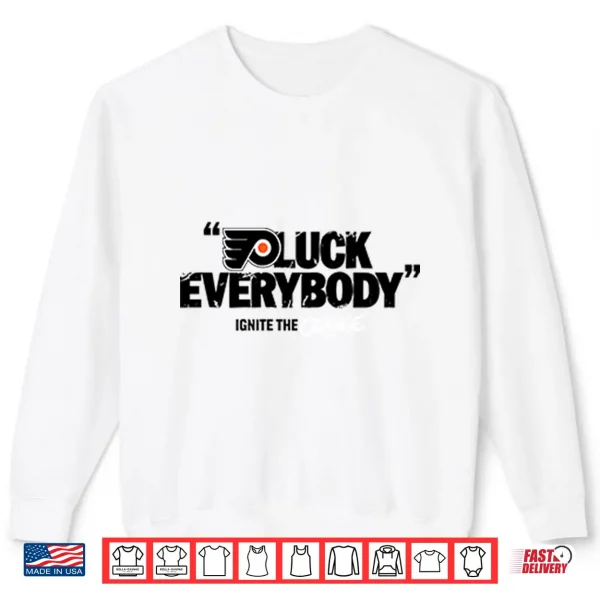 Sweatshirt Philadelphia Flyers Puck Everybody Ignite The Orange Shirt
