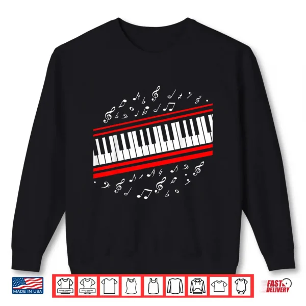 Sweatshirt Piano Beat it Music Shirt