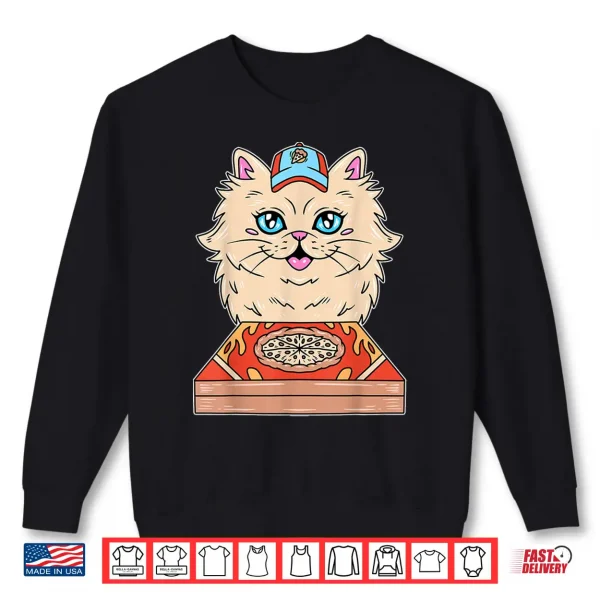 Sweatshirt Pizza Delivery Persian Cat Shirt