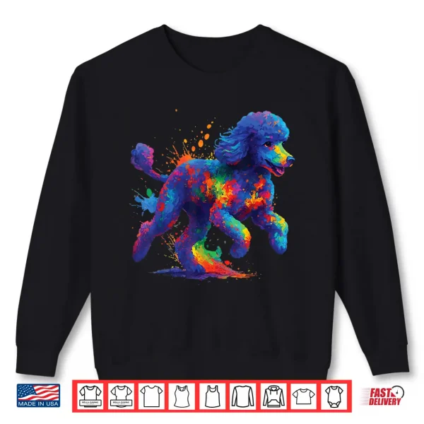 Sweatshirt Poodle Colorful Shirt