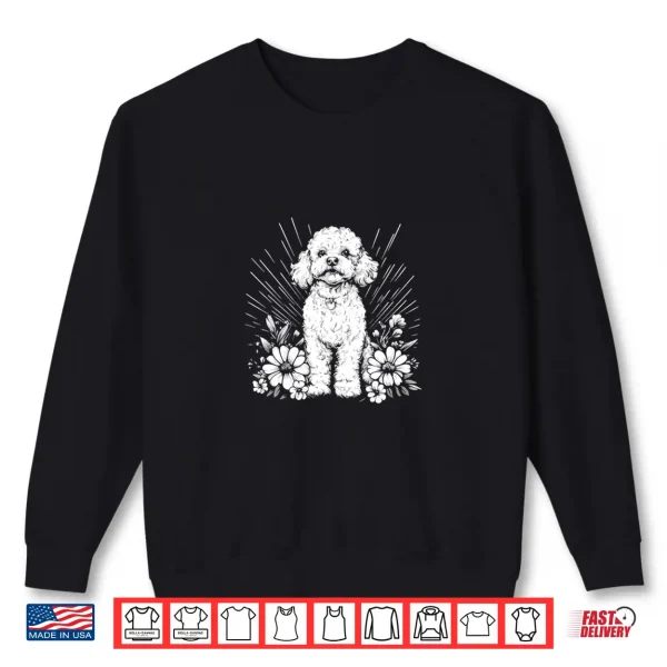 Sweatshirt Poodle Dog Lover Retro Style Tattoo Shirt
