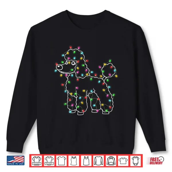 Sweatshirt Poodle Dogs Tree Christmas Sweater Xmas Pet Animal Dog Gifts Shirt