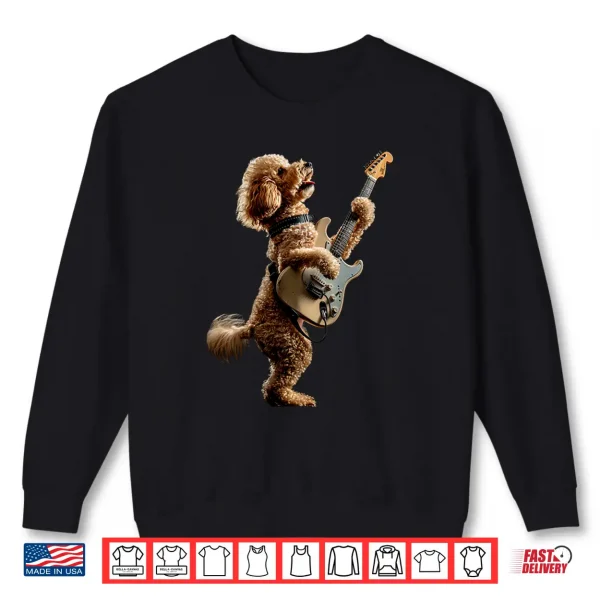 Sweatshirt Poodle Guitar Shirt