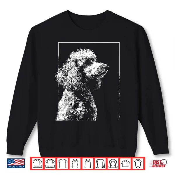Sweatshirt Poodle Motif Pet Art Dog Poodle Shirt for Men Women Kids