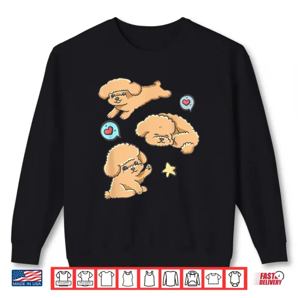 Sweatshirt Poodle Puppy Dog Cute Kawaii Anime Kawaii Japan Men Women Kids Shirt