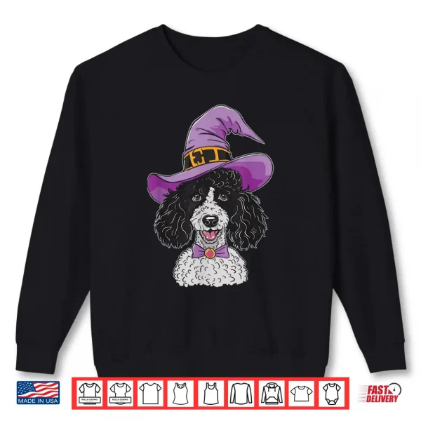 Sweatshirt Poodle Witch Dog Halloween Shirt