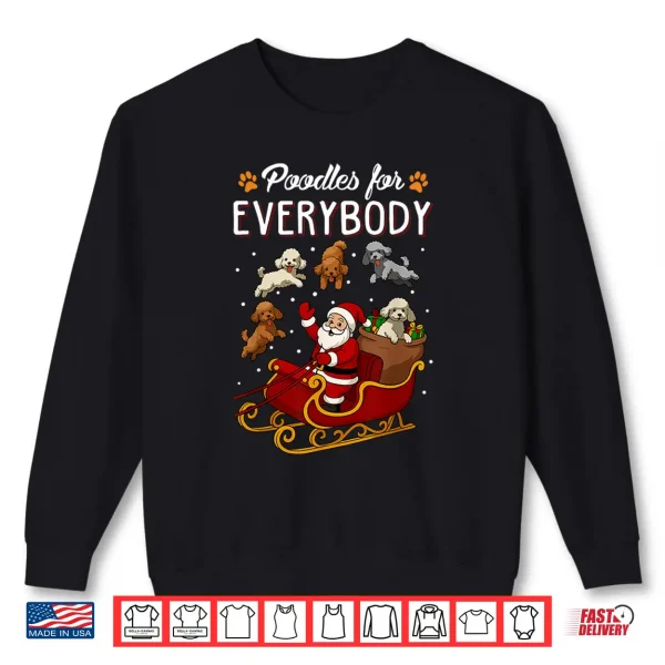 Sweatshirt Poodles Christmas Dog Mom Men Women Kids Funny Poodle Shirt