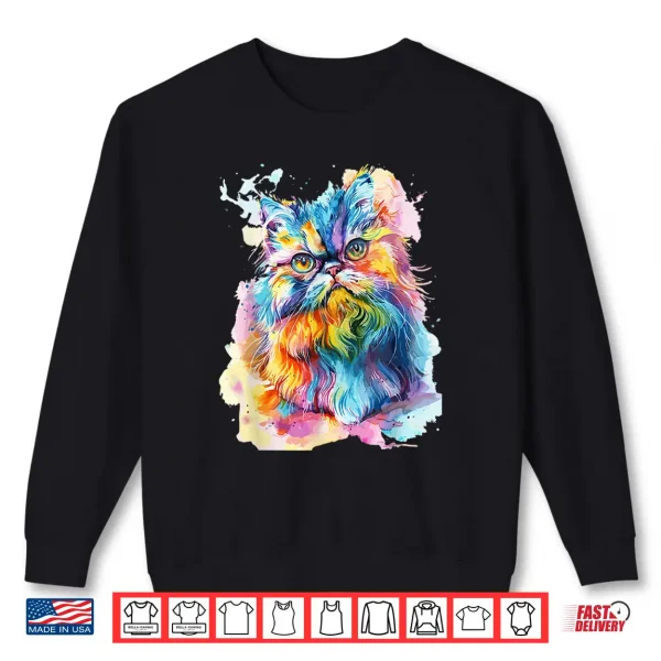 Sweatshirt Pop Art Persian Cat Lovers Persian Cat Shirt