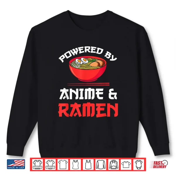 Sweatshirt Powered by Anime Ramen Merchandise Shirt